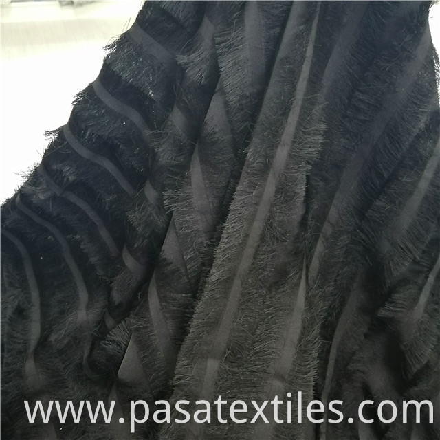 woven jacquard fringe clothing fabric